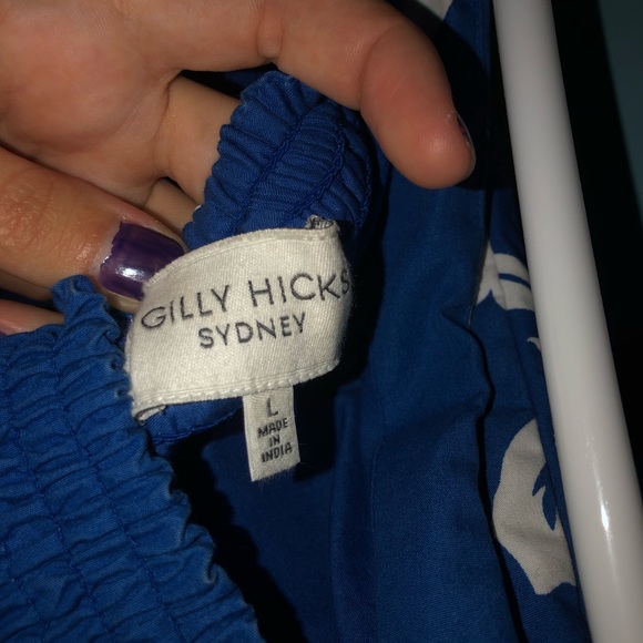 Blue Floral Strapless Minidress - Picture 3 of 3